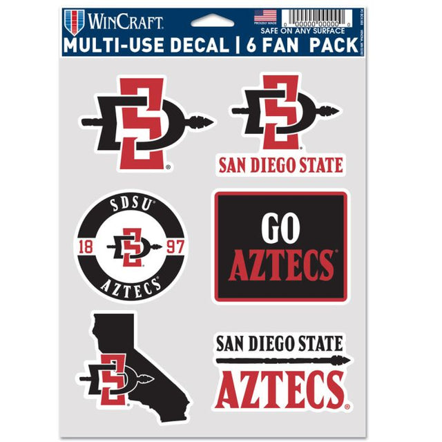 San Diego State Aztecs Multi Use 6 fan pack