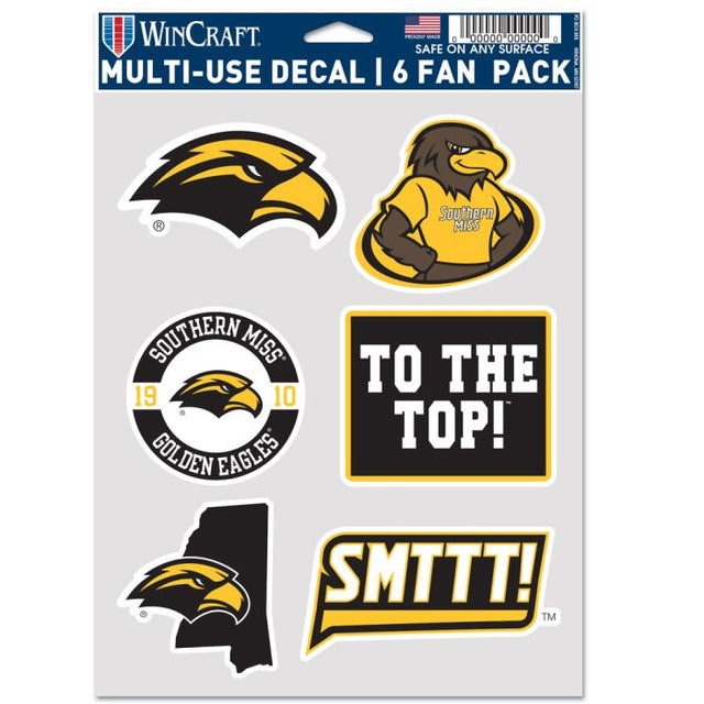 Southern Miss Golden Eagles Multi Use 6 fan pack