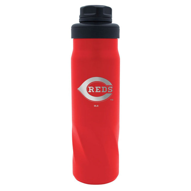 Botella de agua de los Cincinnati Reds de 20 oz de acero inoxidable Morgan