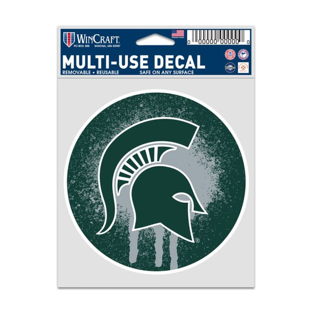 Michigan State Spartans SPRAY PAINT Fan Decals 3.75" x 5"