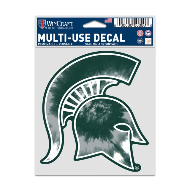 Michigan State Spartans TIE DYE Fan Decals 3.75" x 5"