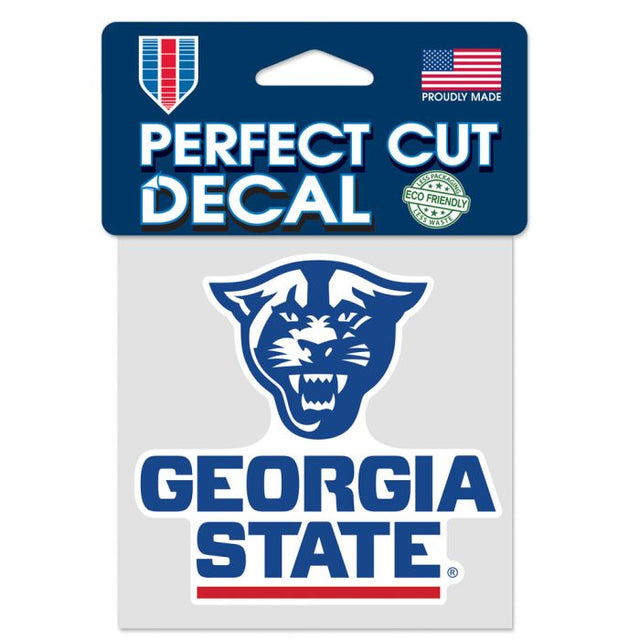 Calcomanía de color de corte perfecto de Georgia State Panthers de 4" x 4"