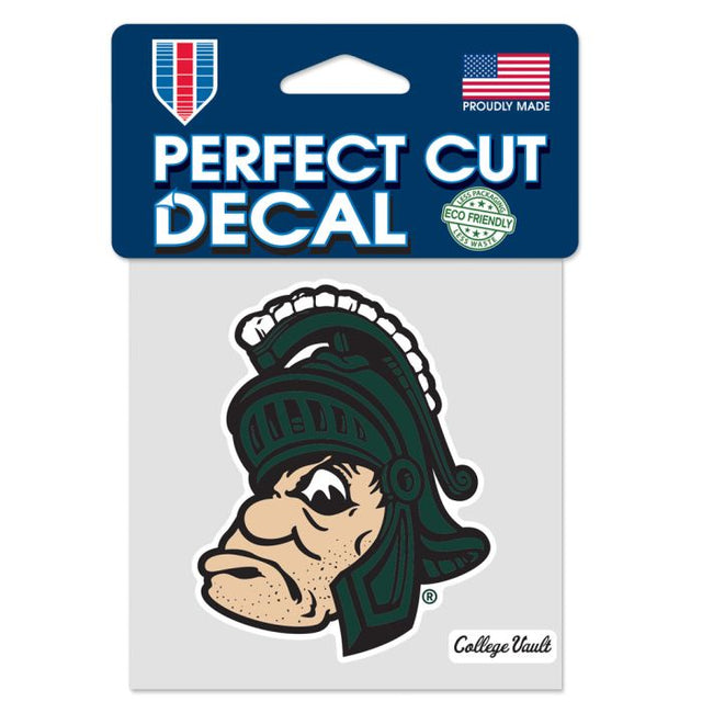 Michigan State Spartans /College Vault GRUFF Perfect Cut Color Decal 4" x 4"