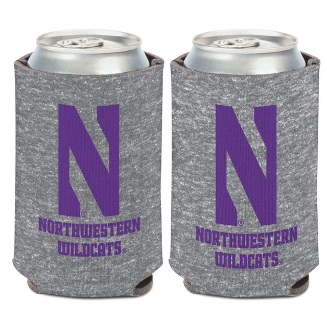 Northwestern Wildcats GRAY HEATHERED Can Cooler 12 oz.