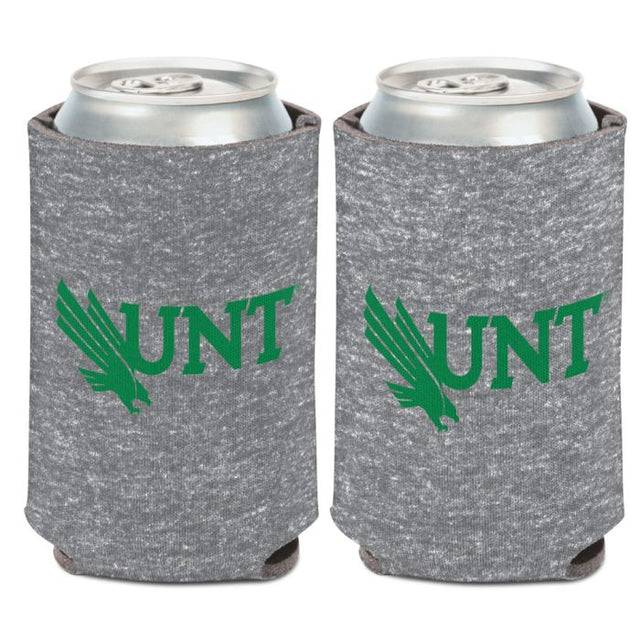 North Texas Mean Green GRAY HEATHERED Can Cooler 12 oz.