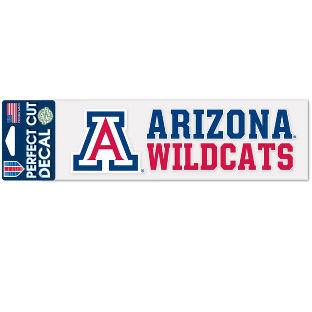 Arizona Wildcats Stacked Design Perfect Cut Decals 3" x 10"