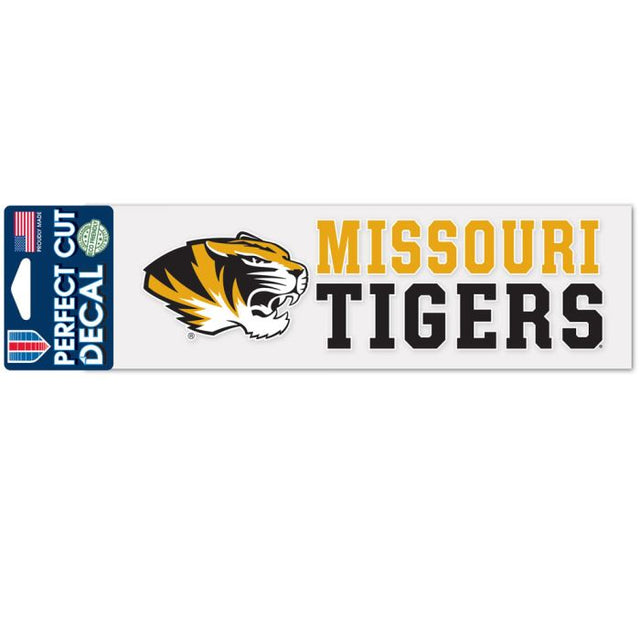 Missouri Tigers Stacked Design Perfect Cut Decals 3" x 10"