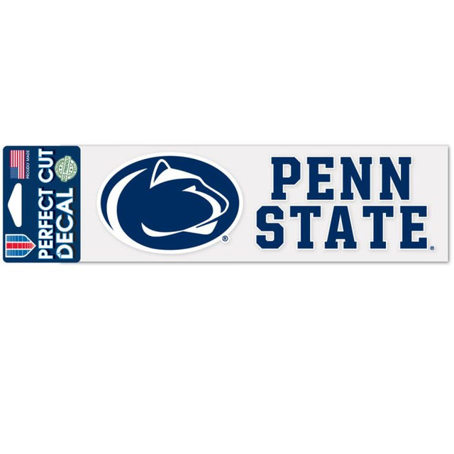 Penn State Nittany Lions Stacked Design Perfect Cut Decals 3" x 10"