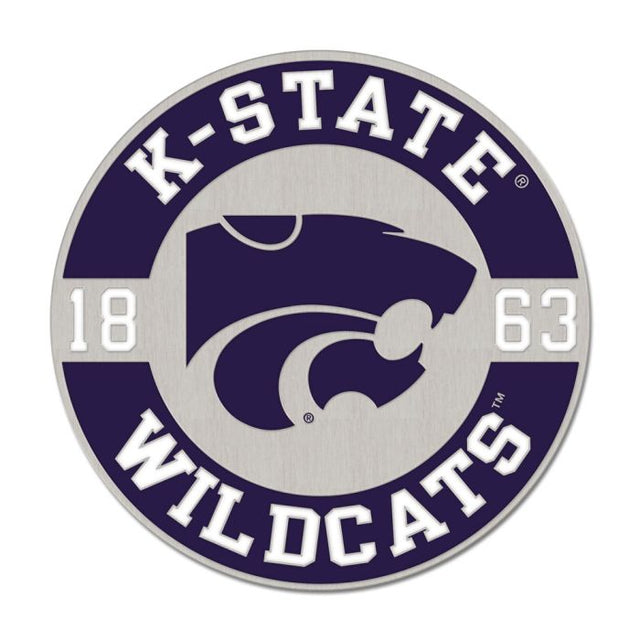 Kansas State Wildcats Collector Enamel Pin Jewelry Card