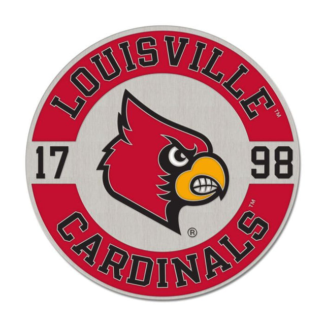 Tarjeta de joyería con pin de esmalte coleccionable de los Louisville Cardinals