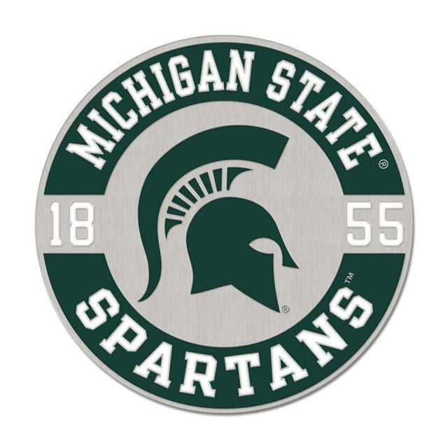 Michigan State Spartans FOUNDED Collector Enamel Pin Jewelry Card