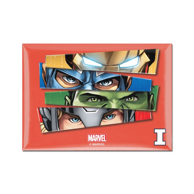 Illinois Fighting Illini / Marvel (C) 2022 MARVEL Metal Magnet 2.5" x 3.5"