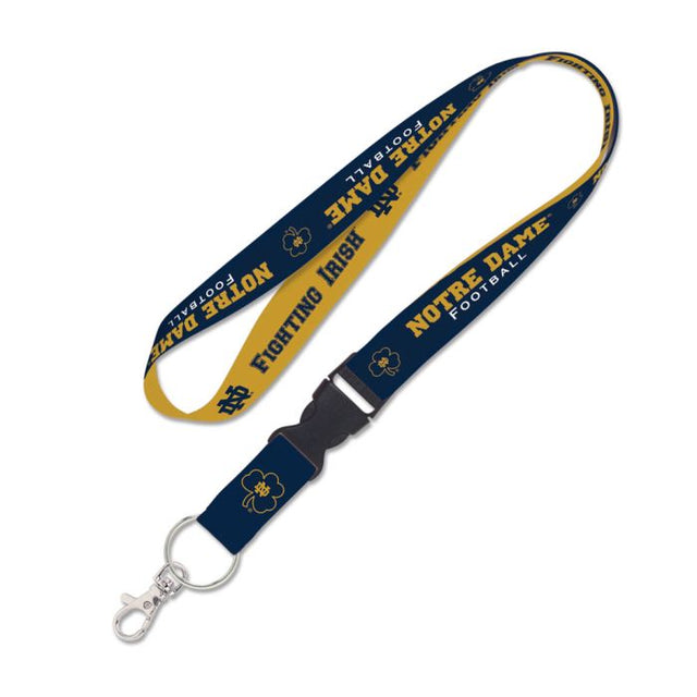 Cordón de fútbol de Notre Dame Fighting Irish con hebilla desmontable de 1"