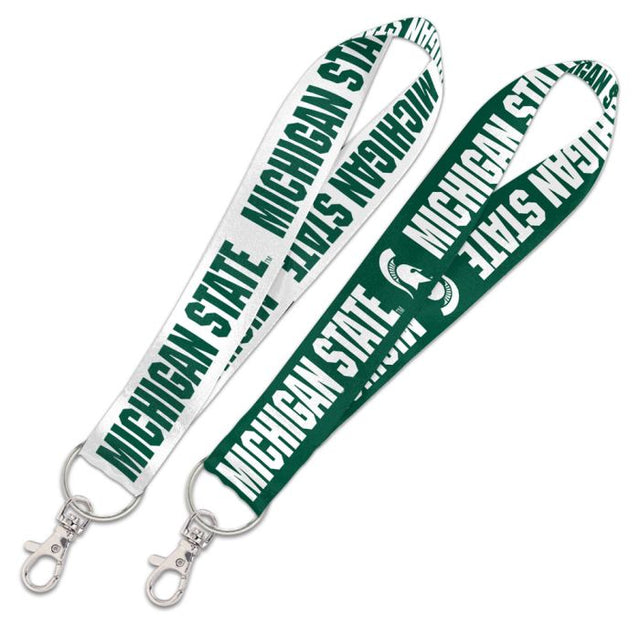 Michigan State Spartans Lanyard Key Strap 1"