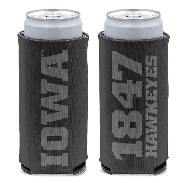 Enfriador de latas delgado de 12 oz de Iowa Hawkeyes