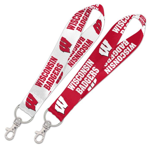 Wisconsin Badgers Lanyard Key Strap 1"