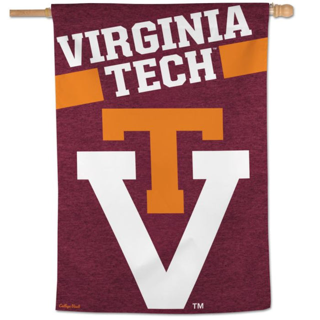 Bandera vertical de los Virginia Tech Hokies/College Vault de 28" x 40"