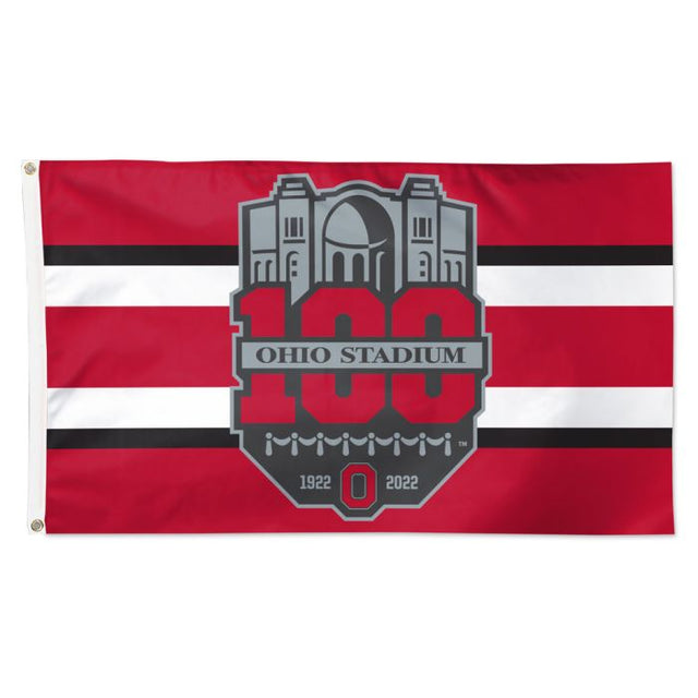 Ohio State Buckeyes OHIO STADIUM 100 YEARS Flag - Deluxe 3' X 5'