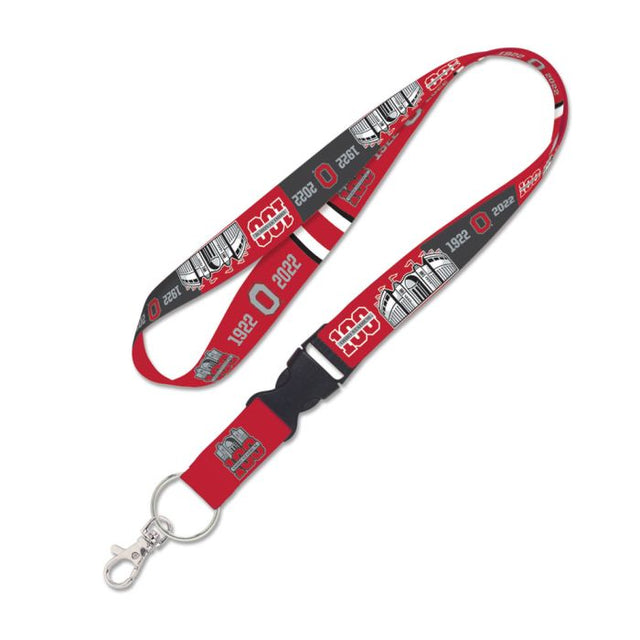 Ohio State Buckeyes OHIO STADIUM 100 YEARS Lanyard w/detachable buckle 1"