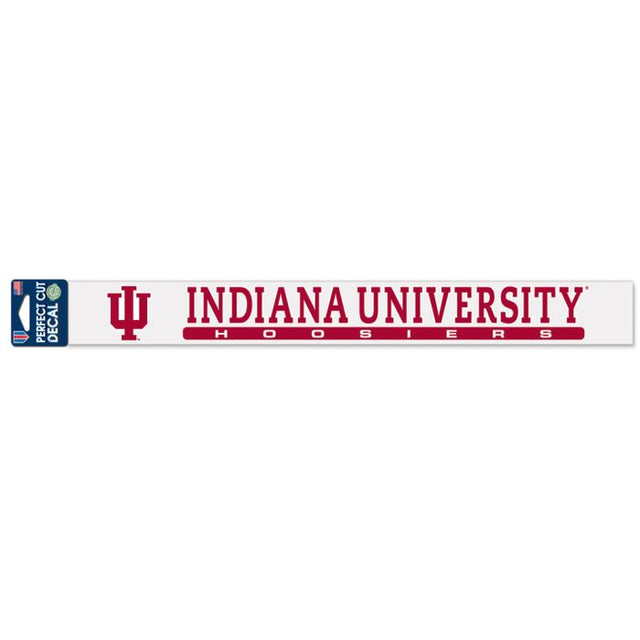 Calcomanías de corte perfecto de Indiana Hoosiers de 2" x 17"