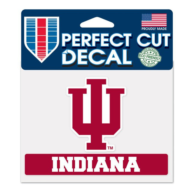 Calcomanía de color de corte perfecto de Indiana Hoosiers de 4,5" x 5,75"