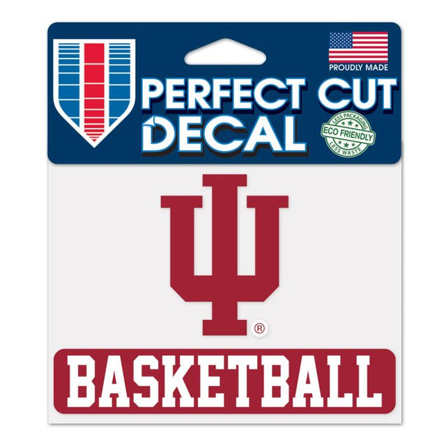 Calcomanía de color de corte perfecto de baloncesto de Indiana Hoosiers de 4,5" x 5,75"