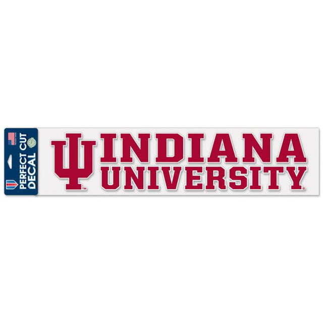 Calcomanías de corte perfecto de Indiana Hoosiers de 4" x 17"