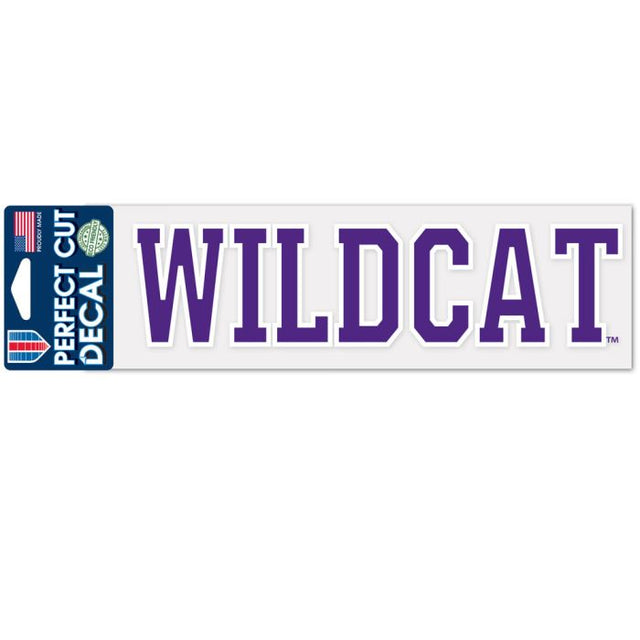 Calcomanías de corte perfecto de Wildcats de Kansas State Wildcats de 3" x 10"