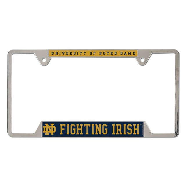 Marco para matrícula de metal de Notre Dame Fighting Irish, EE. UU.