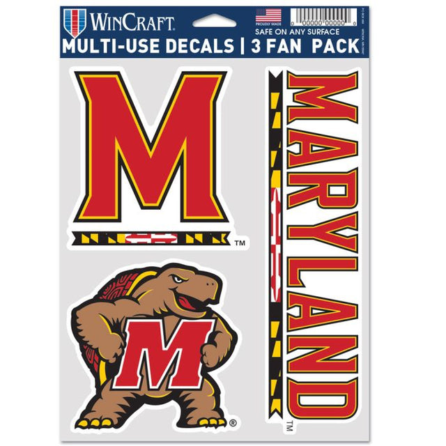 Maryland Terrapins Multi Use 3 Fan Pack