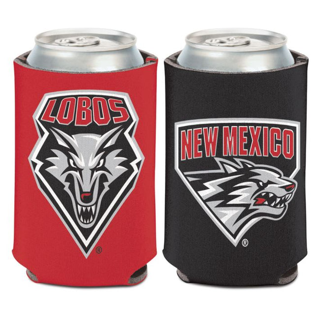 Enfriador de latas de dos colores Lobos de Nuevo México, 12 oz.