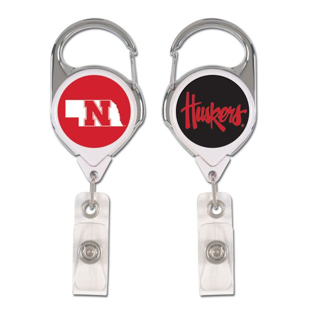 Nebraska Cornhuskers Retrct 2S Prem Badge Holders