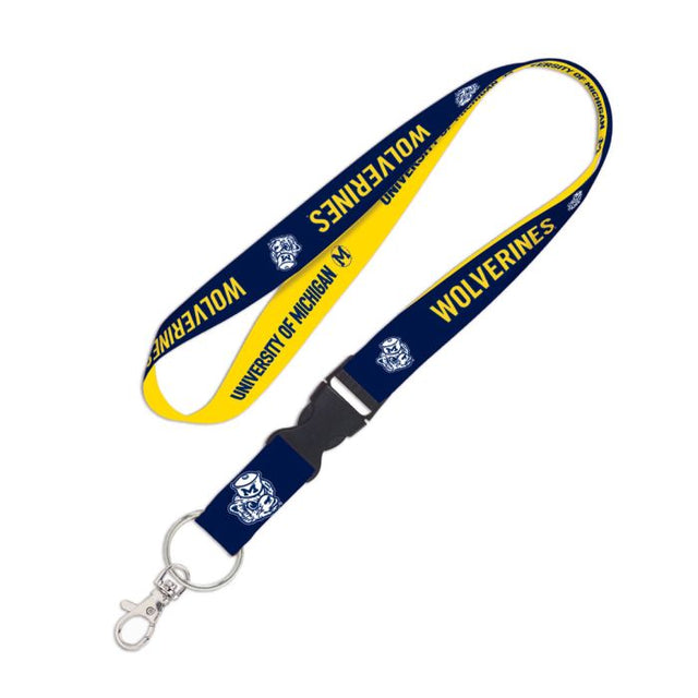 Cordón de los Michigan Wolverines/College Vault con hebilla desmontable de 1"