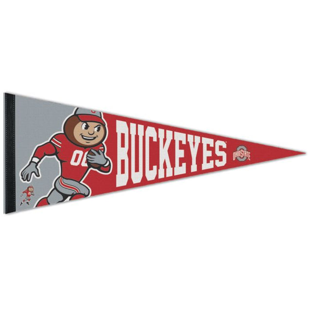 Ohio State Buckeyes RUNNING FOOTBALL BRUTUS Premium Pennant 12" x 30"