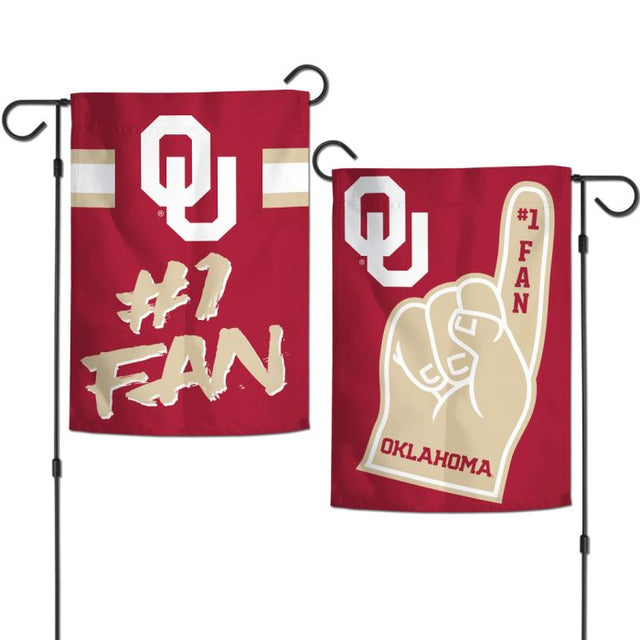 Oklahoma Sooners Garden Flags 2 sided 12.5" x 18"