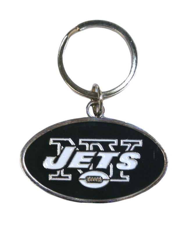 Llavero con el logotipo cromado de los New York Jets