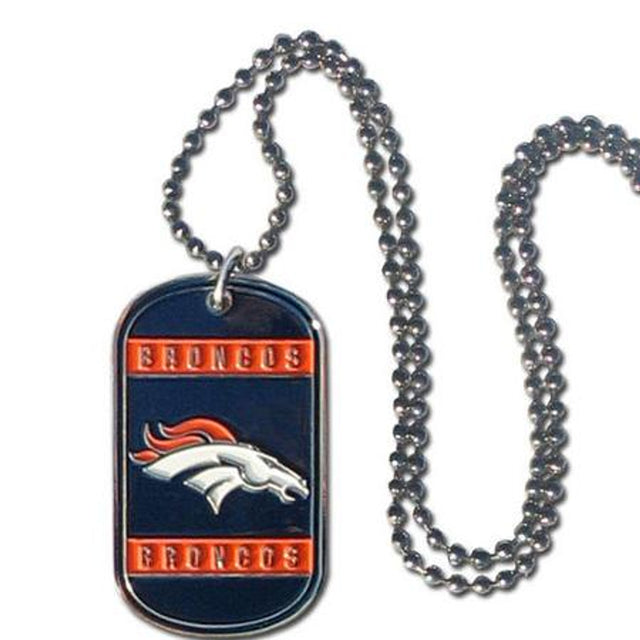 Collar con etiqueta de los Denver Broncos