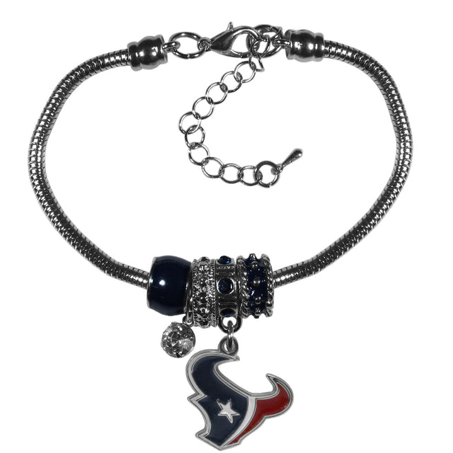 Pulsera de los Houston Texans con cuentas estilo euro