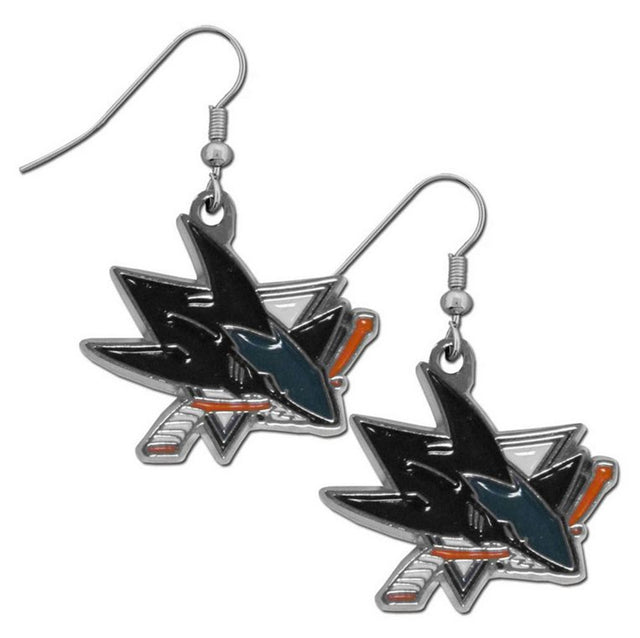 Pendientes colgantes de los San Jose Sharks