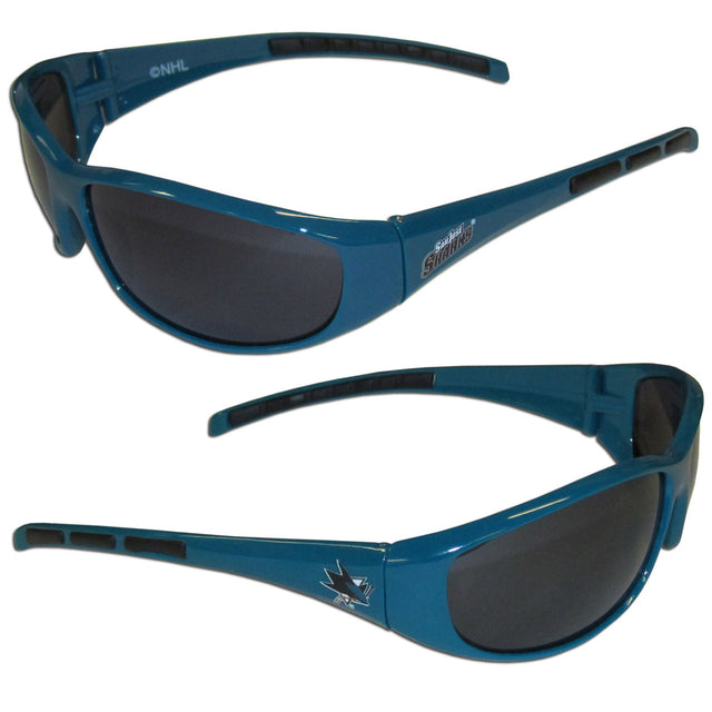 Gafas de sol de los San Jose Sharks con diseño envolvente