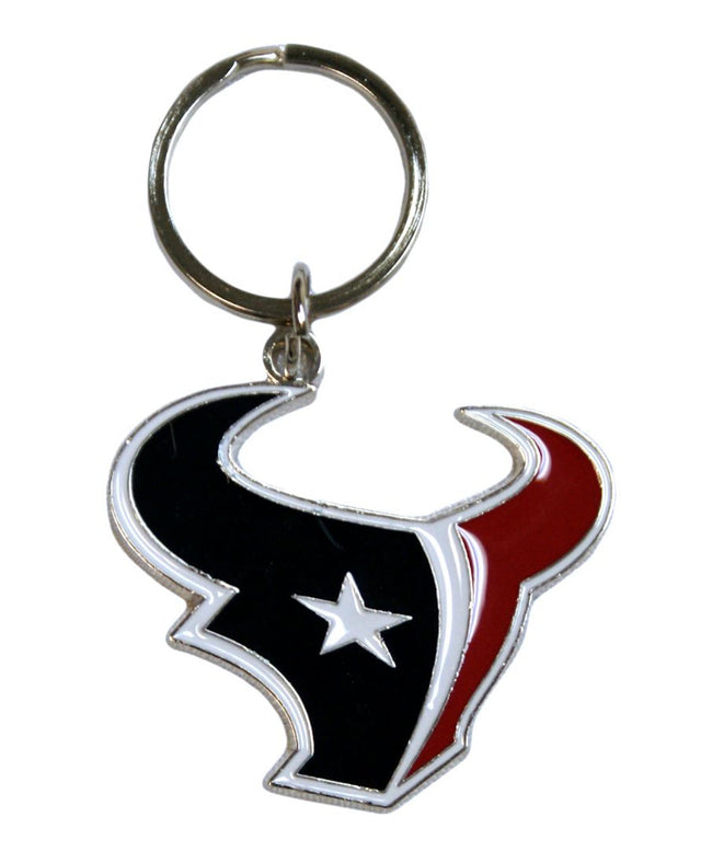 Llavero con el logotipo cromado de los Houston Texans