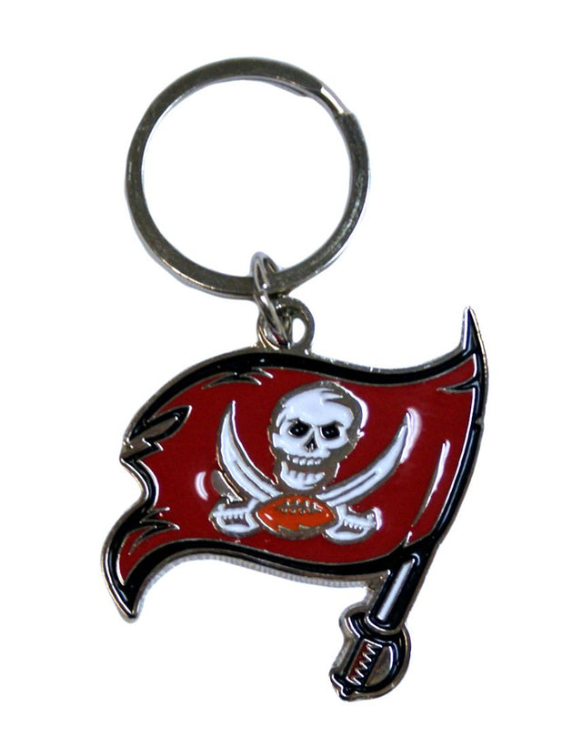 Llavero con el logotipo cromado de los Tampa Bay Buccaneers