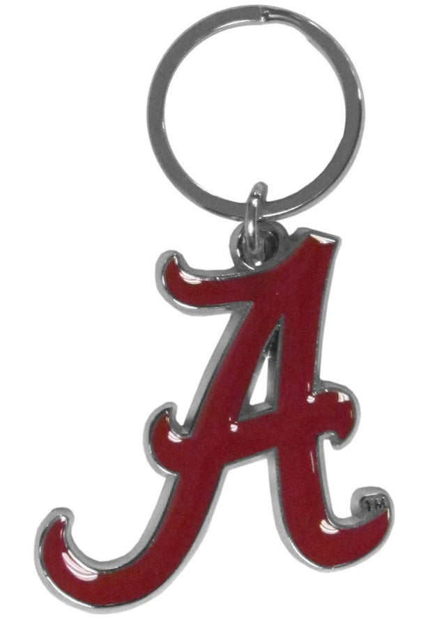 Llavero con el logotipo cromado de Alabama Crimson Tide