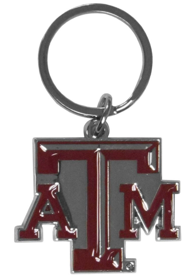 德克萨斯 A&amp;M Aggies 镀铬徽标钥匙扣