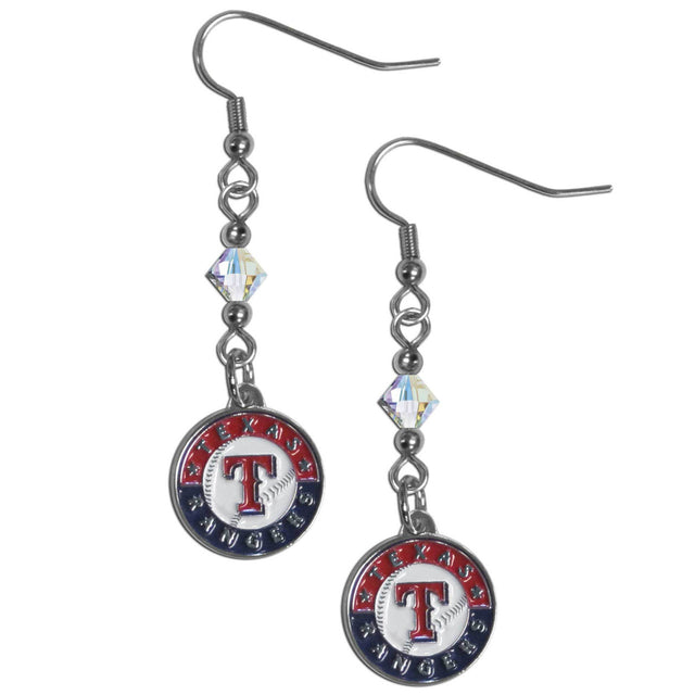 Pendientes de los Texas Rangers con forma de anzuelo de pez