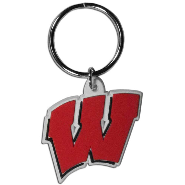 Llavero flexible de Wisconsin Badgers