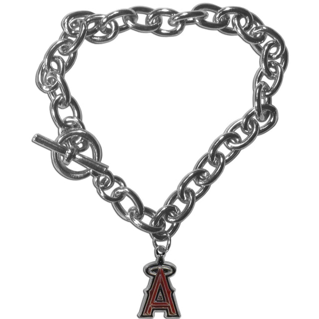 Pulsera de eslabones de cadena estilo Los Angeles Angels CO