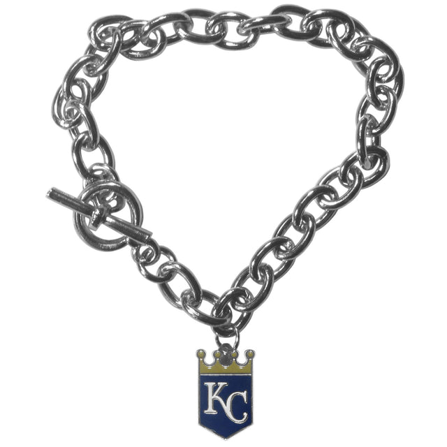 Pulsera de los Kansas City Royals con eslabones de cadena estilo CO