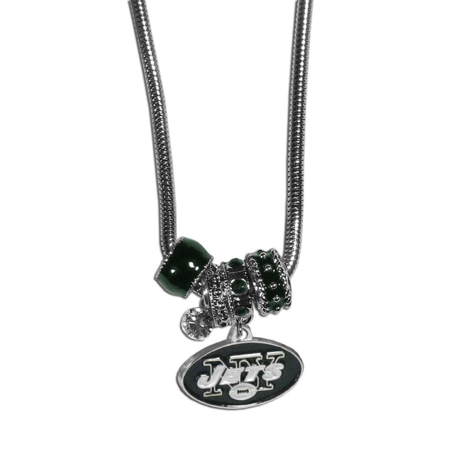 Collar de los New York Jets con cuentas estilo euro