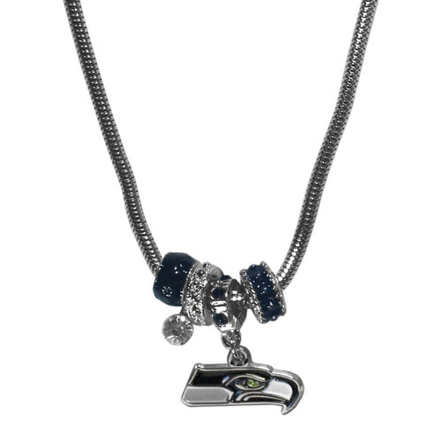 Collar de cuentas europeas de los Seattle Seahawks